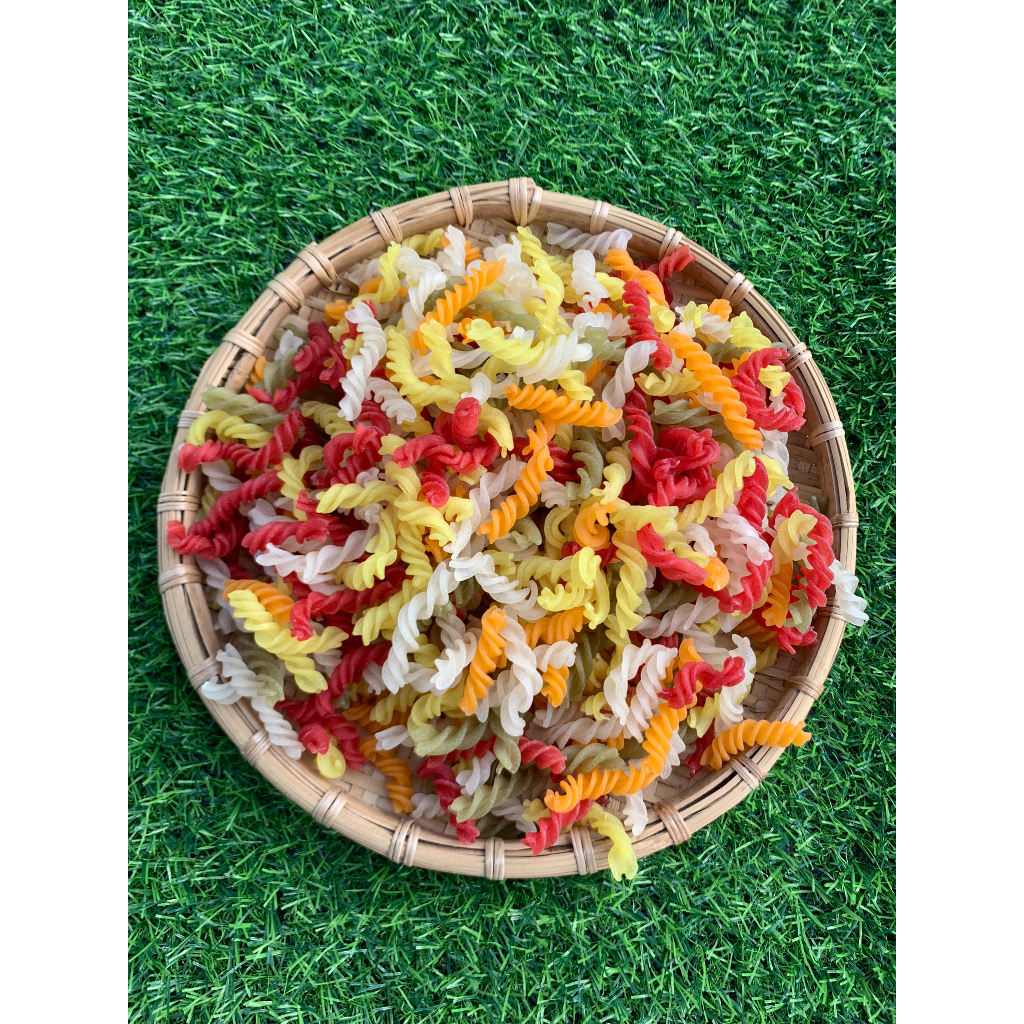 Nui Rau Củ - Nui Hoa Sen - Nui Xoắn Rau Củ Gói 500G