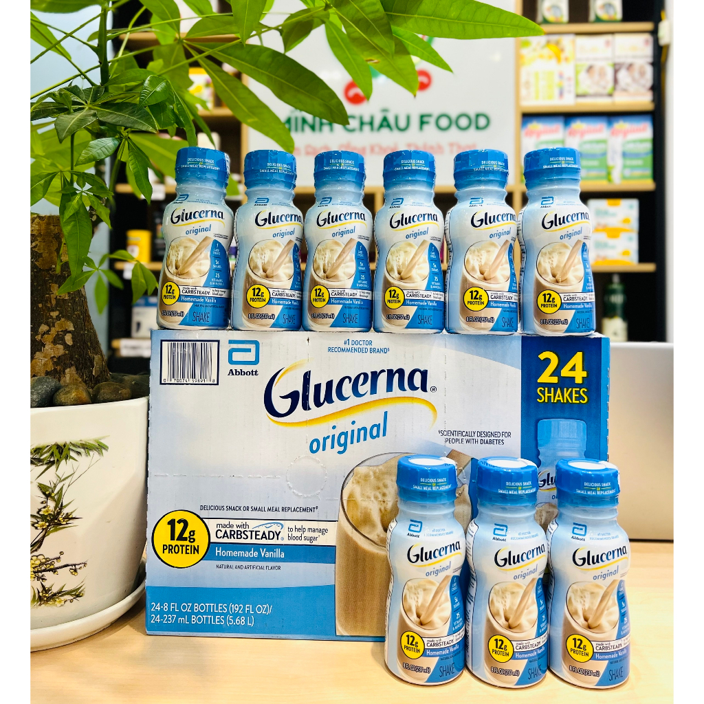 Sữa dinh dưỡng glucerna tiểu đường của Mỹ thùng 24 chai