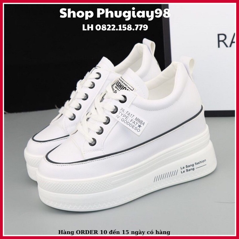 Giầy thể thao nữ đế độn tăng chiều cao 10cm rất nhẹ và êm hàng nhập chuẩn Quảng châu cao cấp kèm ảnh thật