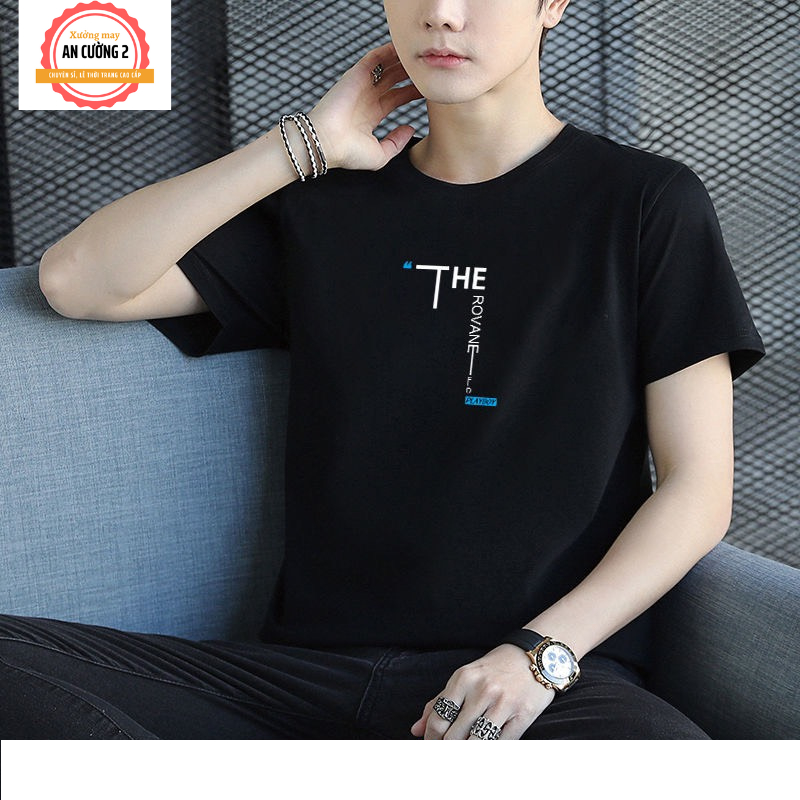 Áo thun nam, áo phông nam tay ngắn cổ tròn chất cotton, dày dặn thoáng mát  ATC08 - Xưởng may An Cường 2