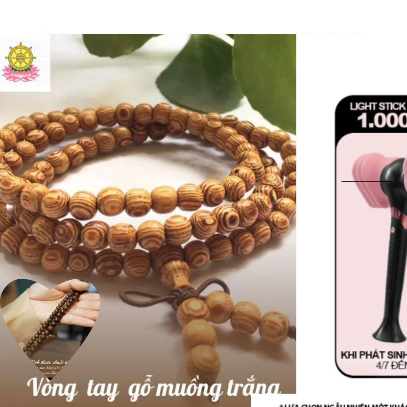 Vòng Tay HẠT LỚN Gỗ Mun Đuôi Công Chuỗi Tràng Hạt 108  Nam Nữ - Bình An - Tài Lộc-May Mắn được thầy trì chú