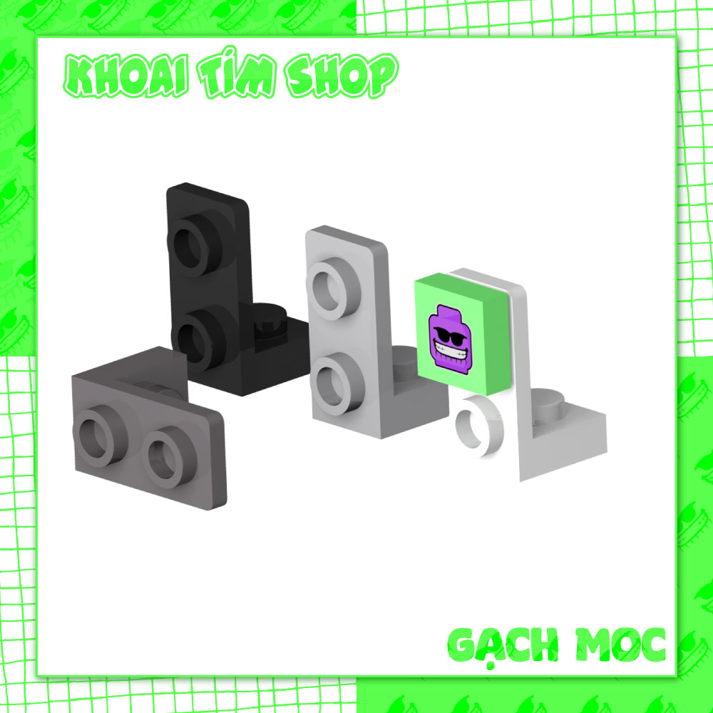 COMBO 5 Part Giá Đỡ Ngược 1x1 1x2 - Phụ Kiện Gạch MOC Tương Thích 73825