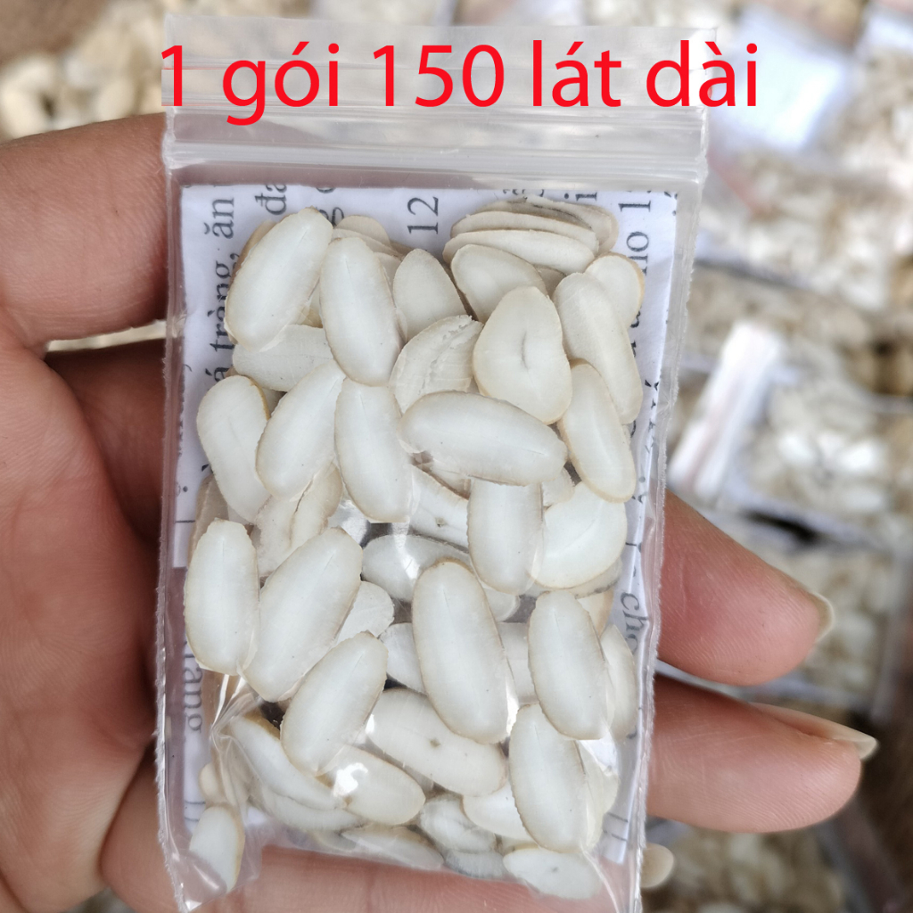 Hạt sành hạt sang dạ dày  hạt già ruột trắng 5 gói 750 lát cắt  sẵn ,dùng 5 tháng tặng 2 gói