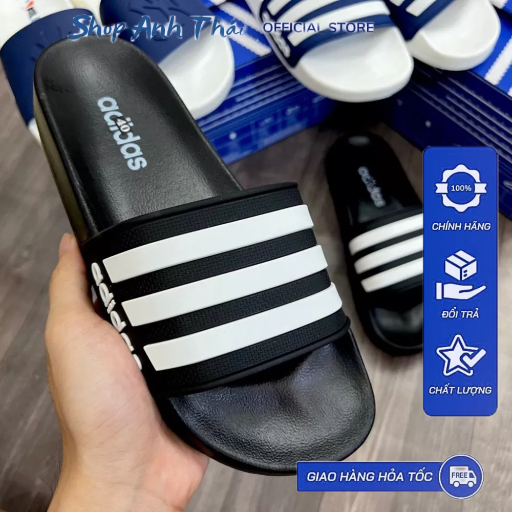 Dép nam quai ngang, dép unisex đẹp dáng thể thao, thời trang chống nước full box