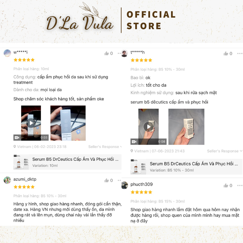 Serum DrCeutics B5 Dexpanthenol 10% + Centella Extract + HA 10 - 30 - 100