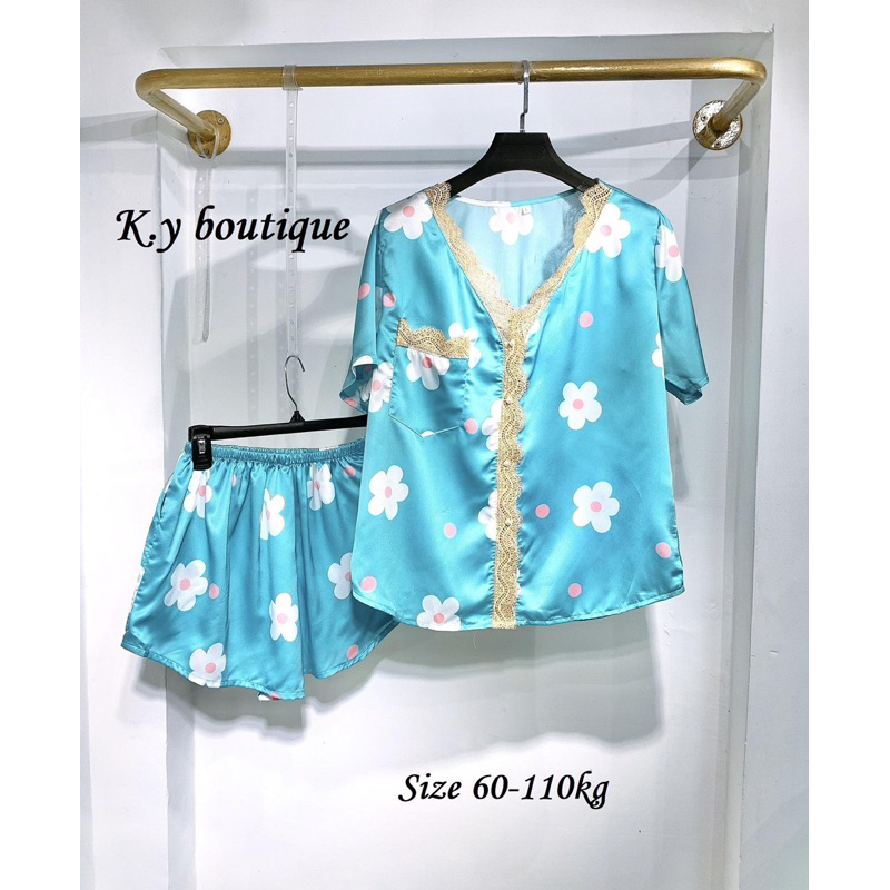Bộ lụa satin mặc nhà bigsize 60-110kg