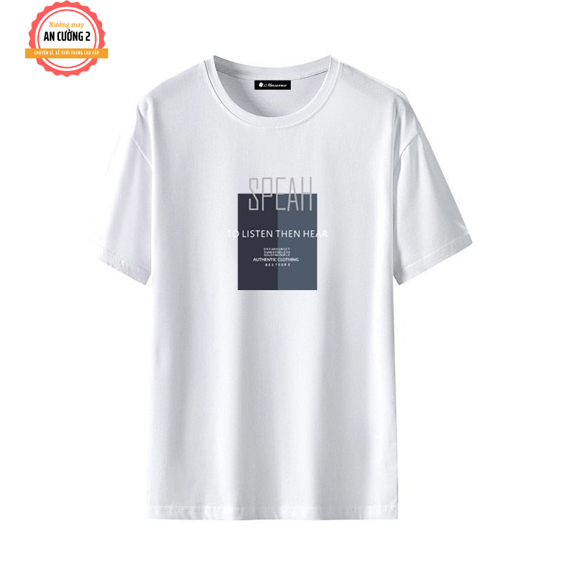 Áo thun nam, áo phông nam tay ngắn cổ tròn chất cotton, dày dặn thoáng mát  ATC10 - Xưởng may An Cường 2