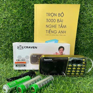 Máy phát tiếng ồn trắng Loa Craven A 853 3 pin tắm ngôn ngữ (Chia sẻ kinh nghiệm học tiếng anh hiệu quả)