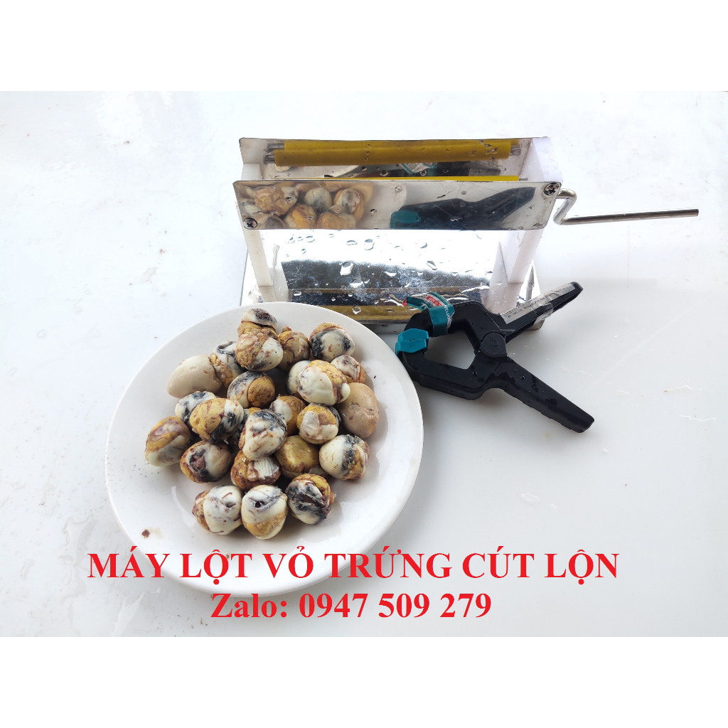 Dụng cụ - Máy bóc lột vỏ trứng cút lộn