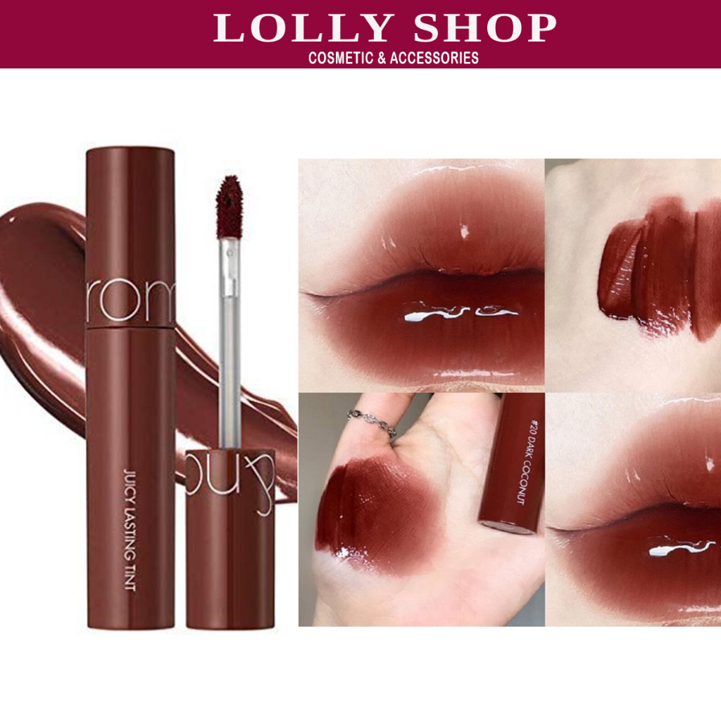 SON TINT BÓNG ROMAND MÀU 20 ĐỎ NÂU (Romand Juicy Lasting Tint 20)