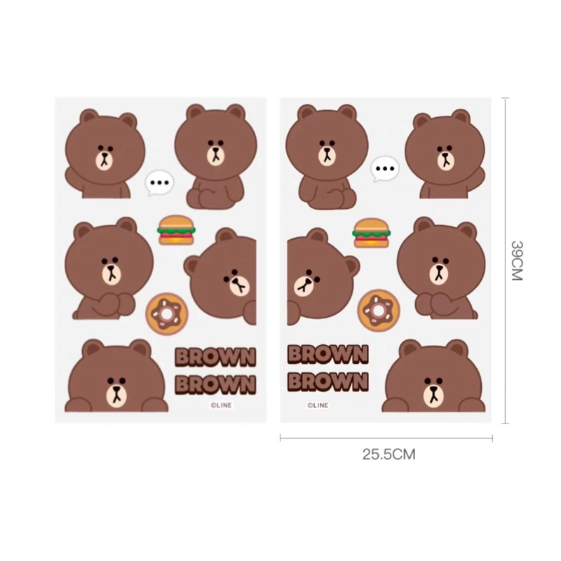 Sticker Brown Cony Sally Choco dán xe khổ lớn