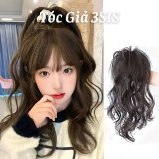 Kẹp tóc giả xoăn sóng kiểu buộc tóc đuôi ngựa dễ thương cho nữ