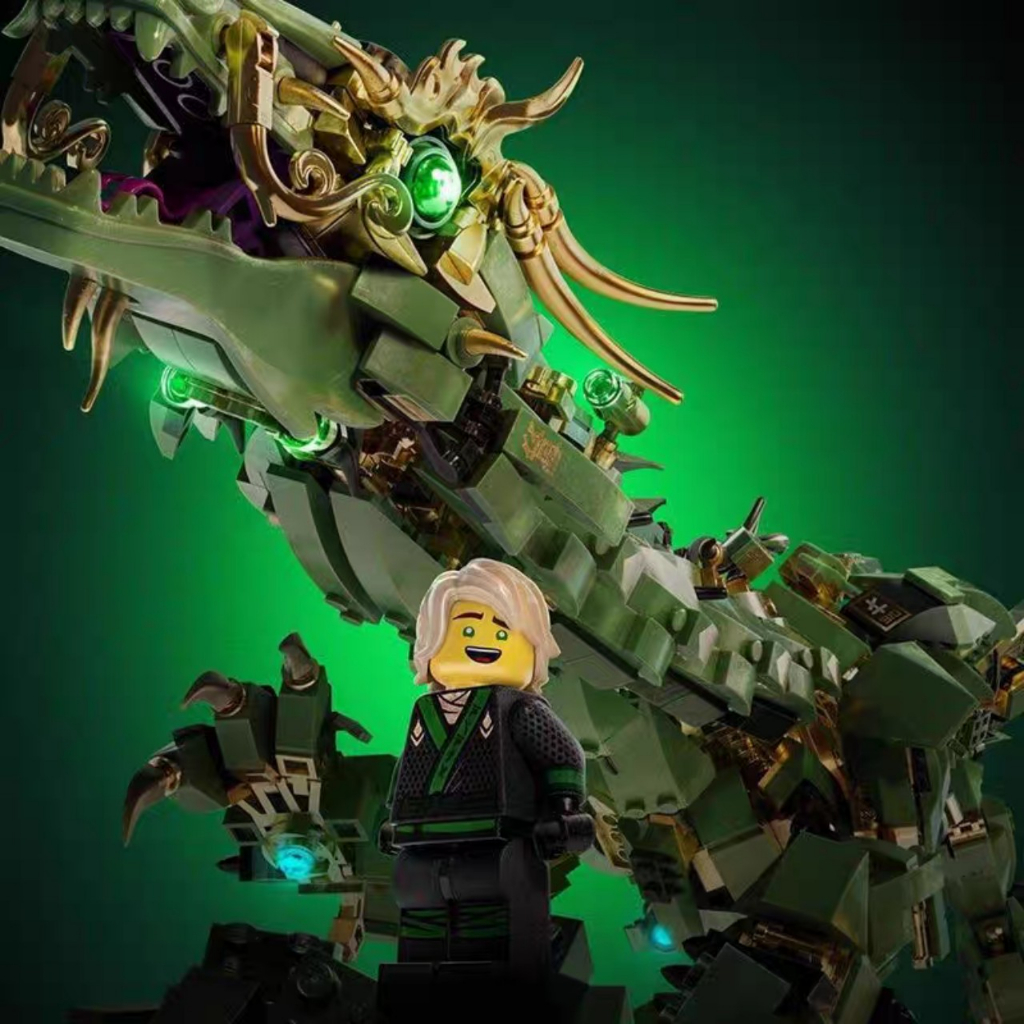 Đồ chơi lắp ráp Ninjago Thunder Swordsman Beo la 10718 - Xếp hình rồng xanh huyền thoại 573 Mảnh