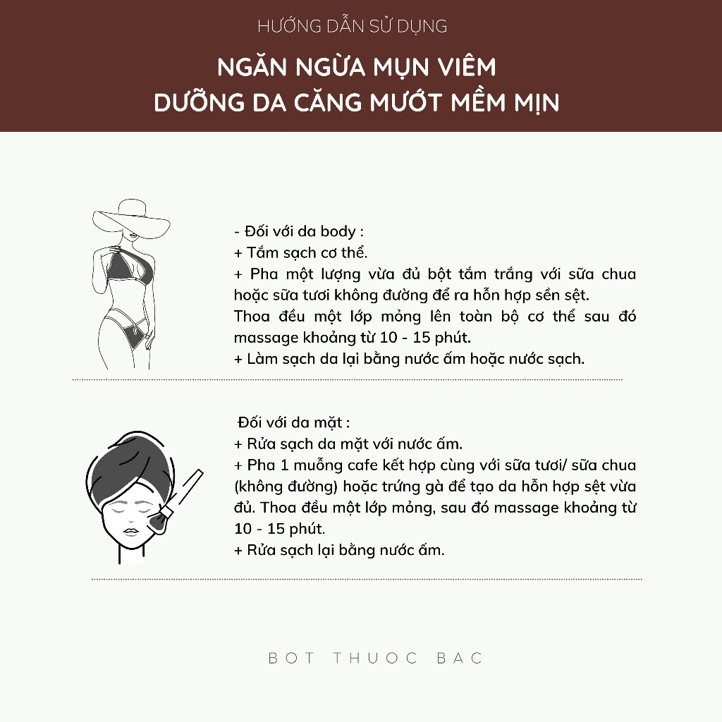 Combo Bột Thuốc Bắc Tắm Trắng Da By'HERB 250G