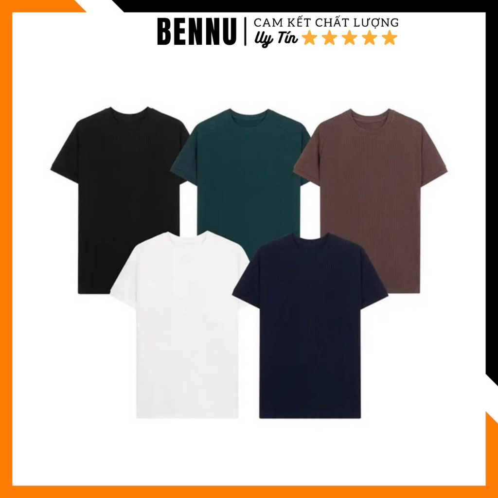 Áo BODY thun gân co giãn - áo thun nam trơn, cổ tròn, có big size - mã: A1