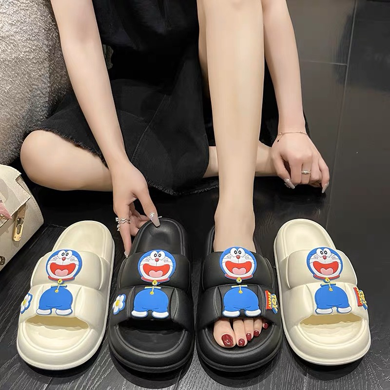 Dép Quai Ngang Nữ DOREMON nhún siêu nhẹ chống trơn trượt