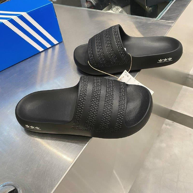 Chính Hãng Dép quai ngang Nam Nữ Adidas Ayoon Đen v Be v Trắng v Trắng Mint v Cam Hồng chống nước siêu êm