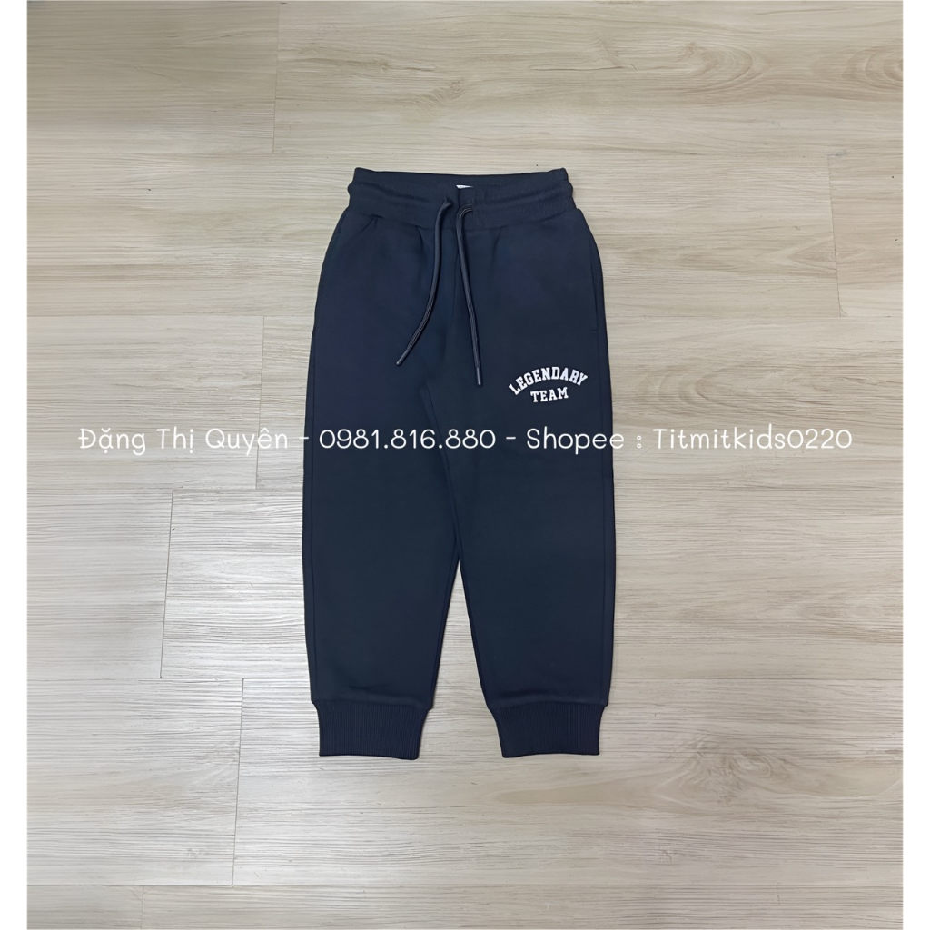 Quần nỉ jogger GJ bé trai dư xịn 3y-10y