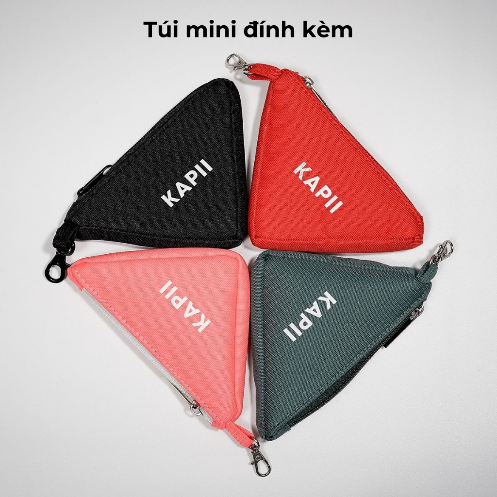Túi đeo chéo nam nữ KAPII Pyramid Bag - Peacok Blue