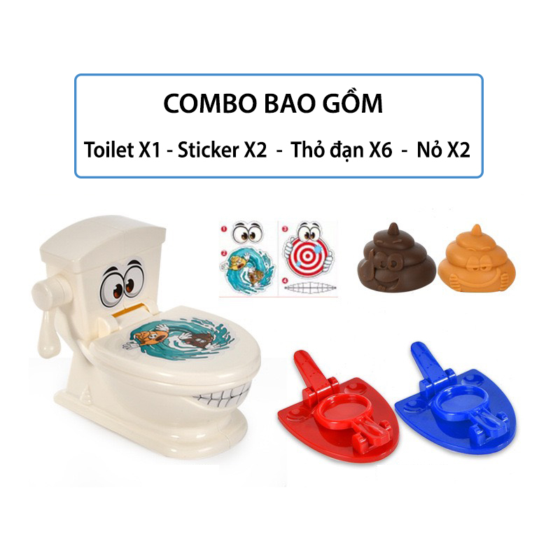 Xả stress - đồ chơi nhà vệ sinh toilet gunny, trò chơi nhóm