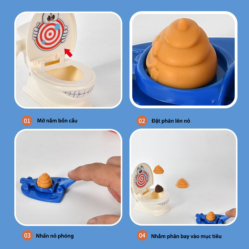 Xả stress - đồ chơi nhà vệ sinh toilet gunny, trò chơi nhóm