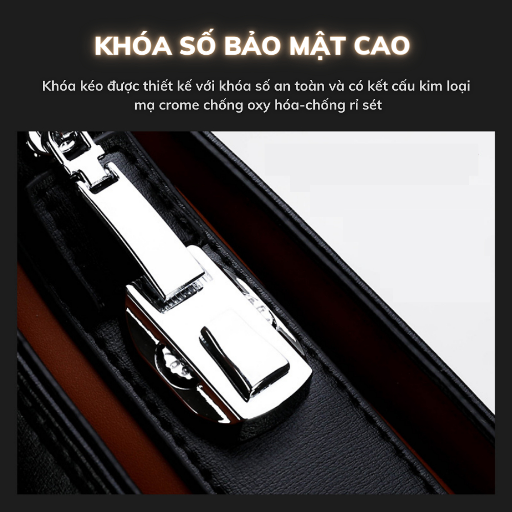 Cặp da công sở Cặp văn phòng Cao Cấp  FEIDKAPOLO Chất liệu Da PU cực bền,Cặp Đựng Laptop 14inh,Vệ sinh dễ dàng- 𝑰𝑩𝑨𝑮