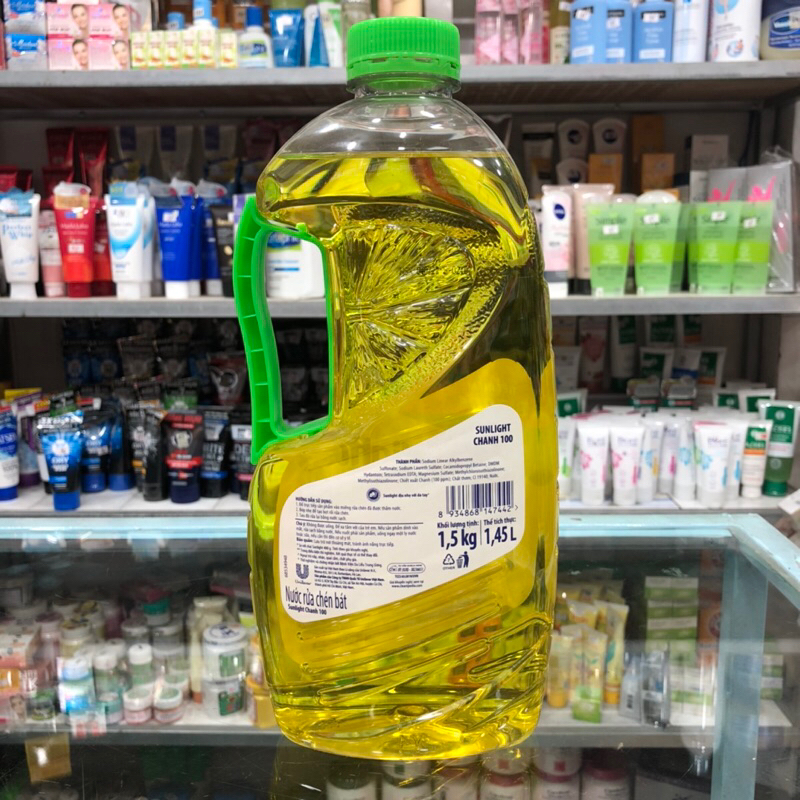 Nước rửa chén Sunlight Chanh 100 chai 1,5kg