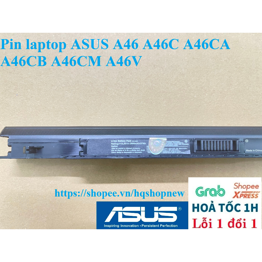 ⚡ Pin laptop ASUS A46 A46C A46CA A46CB A46CM A46V