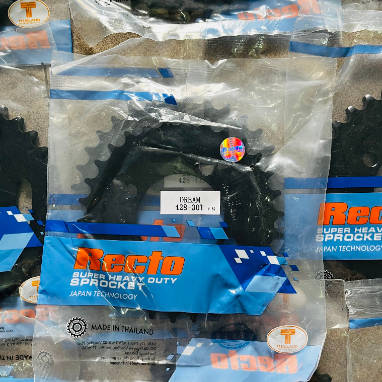 (Dream 30T) Dĩa Recto cho xe số Dream, Future 1, Wave, Wave Thái 110, Wave Alpha,.. - 30 răng