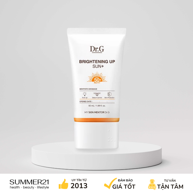Kem chống nắng DR.G BRIGHTENING UP SUN+ SPF50+ PA+++ 50ML (CAM)