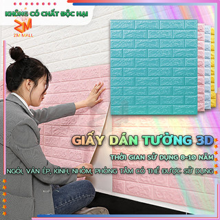 Xốp Dán Tường 3D Giả Gạch dày khổ lớn 77cm x70cm,miếng xốp dán tường giả gạch,Xốp dán tường Giả gạch Khổ Lớn