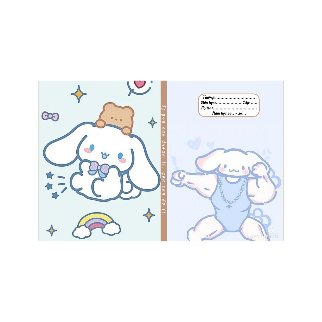 MELODY, CINAMOLROLL - BAO TẬP KHỔ NHỎ 16cm*21cm -  BÌA BAO TẬP KHỔ A5 - BÌA BAO TẬP CUTE