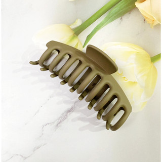 Kẹp tóc gấp tóc 18 răng màu trơn loại lớn dài 11cm - gap2