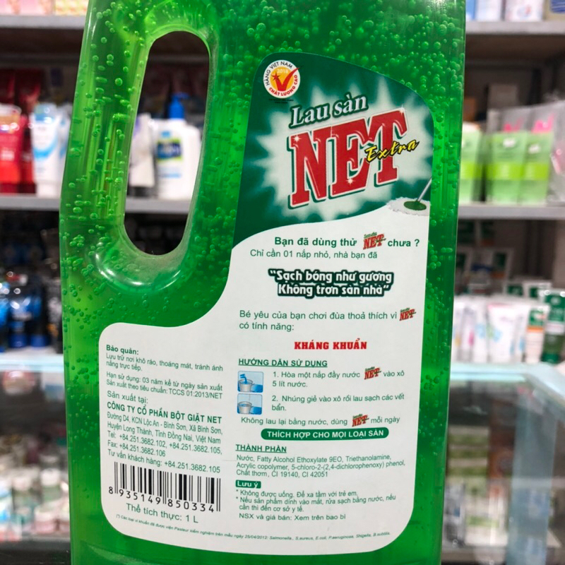Nước lau sàn NET Extra chai 1 lít
