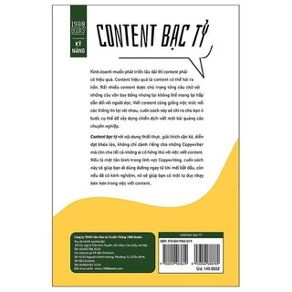Sách - Content bạc tỷ - Content hay nói thay nước bọt