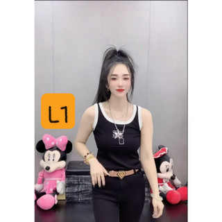 Áo Ba Lỗ sát nách hình thêu dáng dài thun cotton co giãn