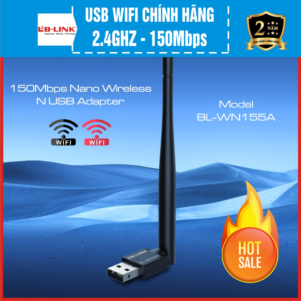 Bộ thuWifi - Bộ phát wifi Glowy/ LB LINK - Chính Hãng - Bảo hành 24 tháng