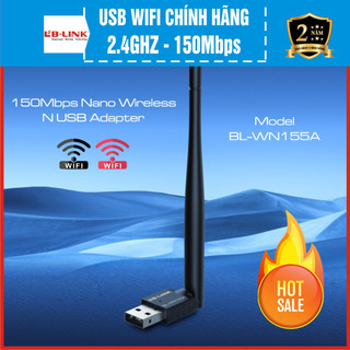 Bộ thu sóng wifi Glowy LB-LINK BL-WN155A - Router 5Dpi - Tốc độ 300Mbs - Bảo hành chính hãng 24 tháng