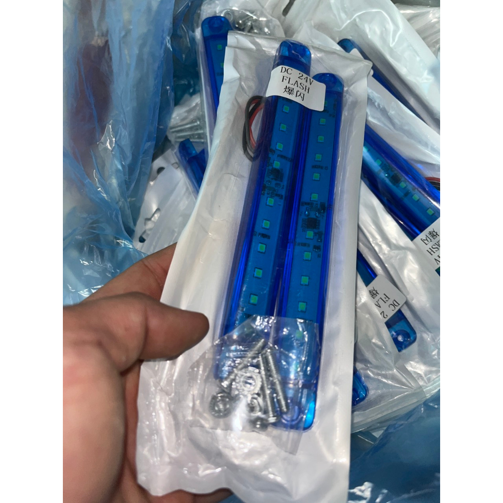 Đèn chớp và không chớp 17cm lắp mặt ga lăng hoặc sườn xe