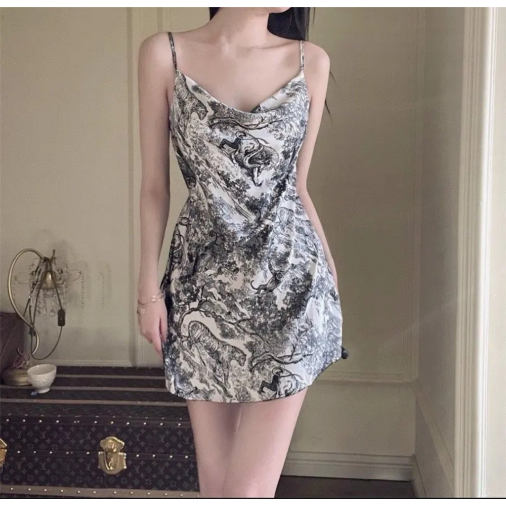 Váy ngủ lụa 2 dây sexy hàng QC cao cấp