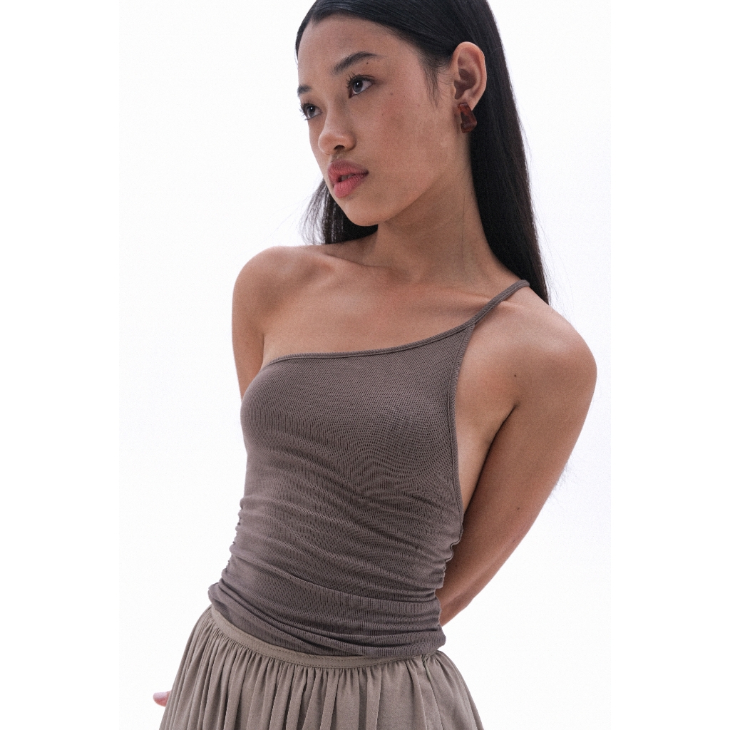 /ou'ba:d/ - ÁO THUN RÊU 1 DÂY form ôm người basic nữ, chất vải mềm mại không nhăn S/M/L/XL