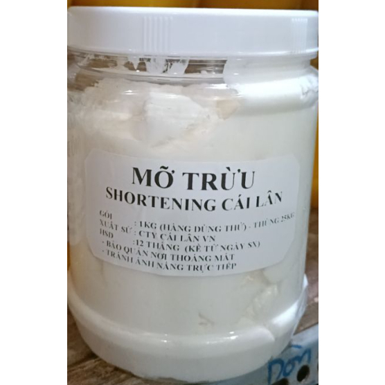 MỠ TRỪU - SHORTENING CÁI LÂN GÓI 1KG