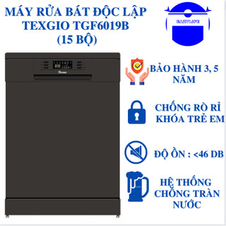 Máy rửa bát Texgio 15 Bộ TGF6019B