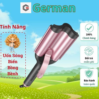 Máy ép tóc, làm xoăn sóng nước tự nhiên chính hãng KIPOZI, uốn xoăn bồng bềnh không lo hư tổn bảo hành 24 tháng