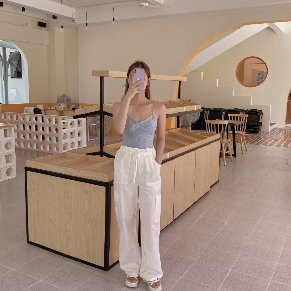 ÁO GÂN DÂY VIỀN REN  | lim.studio