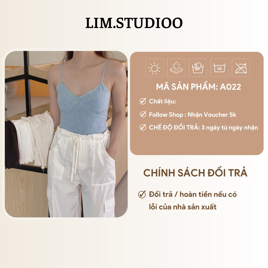 ÁO GÂN DÂY VIỀN REN  | lim.studio
