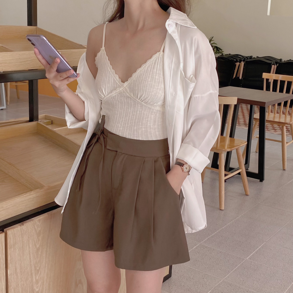 ÁO GÂN DÂY VIỀN REN  | lim.studio