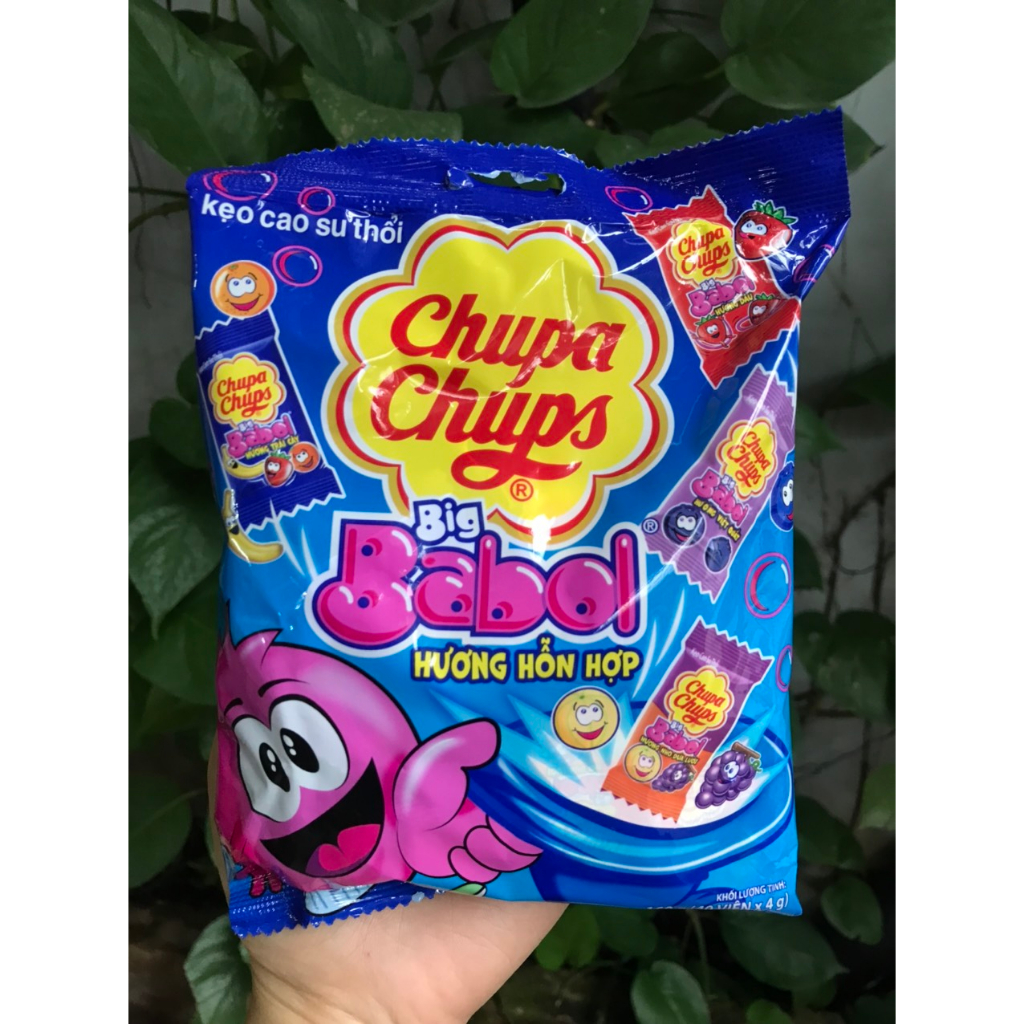 Kẹo Sing-gum Big Babol Hương Hỗn Hợp Kẹo Cao Su Thổi (Gói 160g)