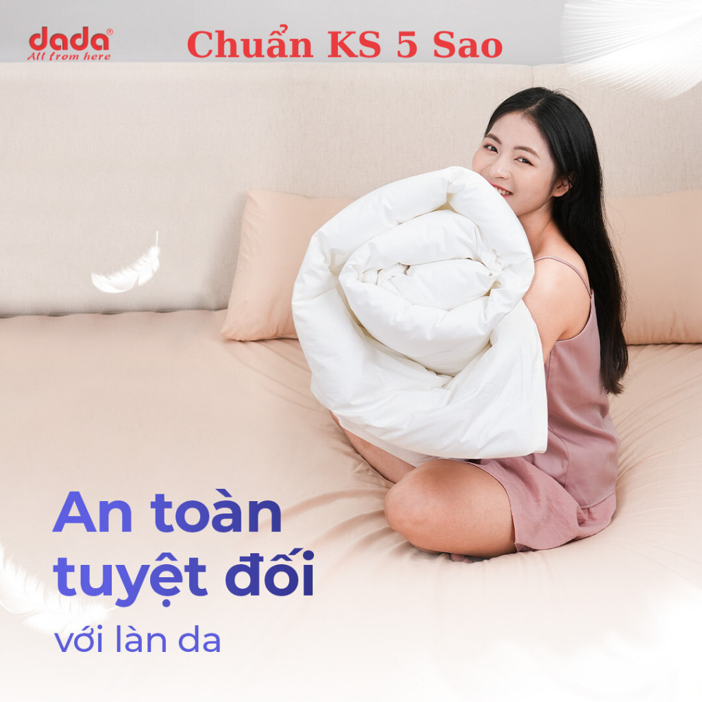 Ruột Chăn Khách Sạn/Resort 5 Sao Cao Cấp DaDa - Mềm Mịn & Thoáng Mát/ Dùng Được 4 Mùa - Gòn Lông Vũ Nhân Tạo