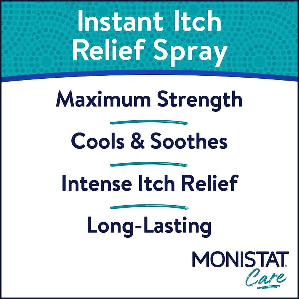 Xịt giảm ngứa tức thì cho phụ nữ MONISTAT Care Maximum Strength Instant Itch Relief Spray 57g